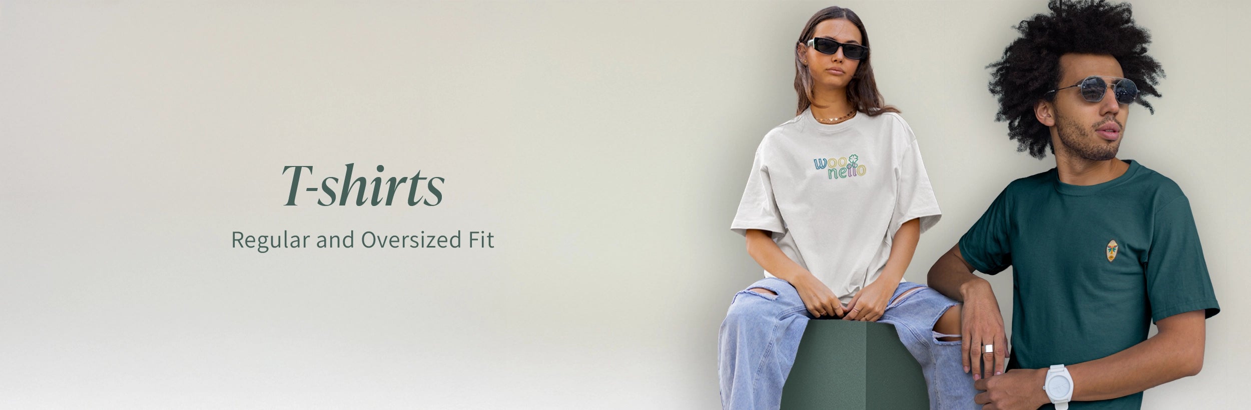 Bildbanner, t-shirts kollektion 