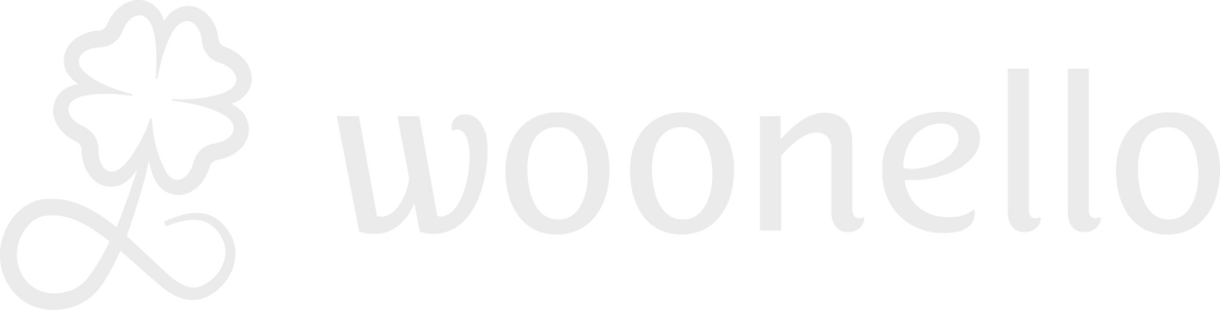 Woonello logo variant white