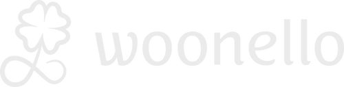 Woonello logo variant white